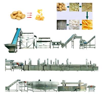 China frozen french fries french fries production line/process cooking french fries machine for sale