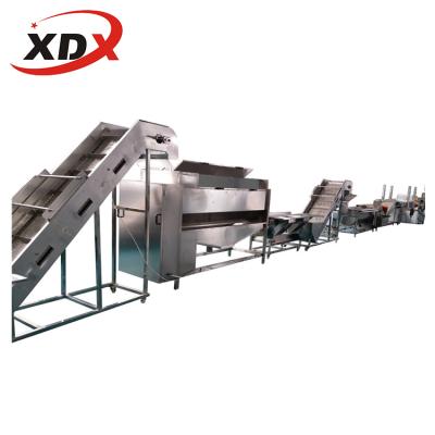 China Full Automatic Frozen French Fries XDX 500kg/h French Fries Machinery For Potato French Fries Production Line for sale