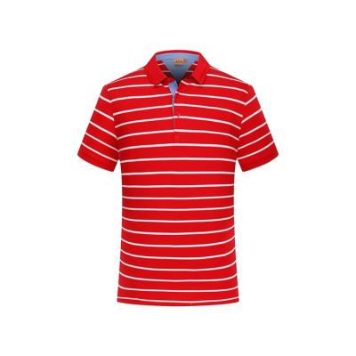 China Hot Selling Unique Design Men's Polo Shirt 100% Cotton Polo Shirts T Stripe Comfortable Polo Shirt for sale