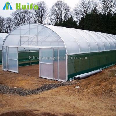 China Stable Structure And Appearance Low Cost Modern Plastic Greenhouse Flower Greenhouse Tunnel Greenhouse for sale