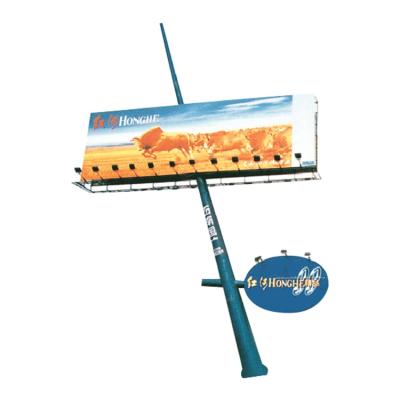 China Outdoor Inclined Column Two Faces Billboard Structure for sale