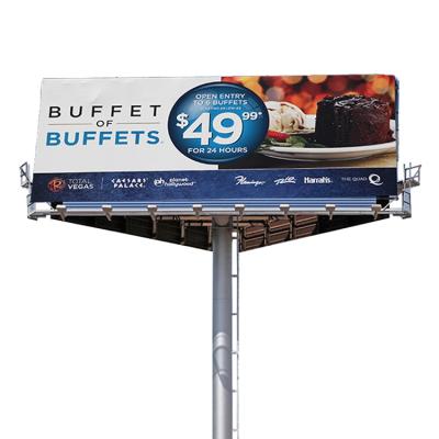 China Airport Outdoor Outdoor Advertising Steel Structure Unipole Supported Billboard for sale