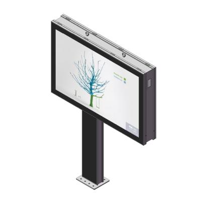 China Steel Competitive Price Outdoor Led Display Billboard Unipole Billboard for sale