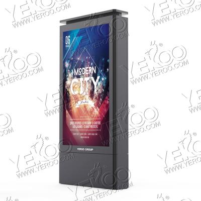 China Galvanized Outdoor Full Color Plate P8 LED Screen Digital Signage Light Box Mupi for sale