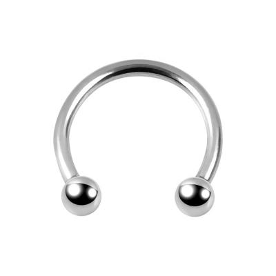 China FASHIONABLE Hot Selling Barbell Body Titanium Circular Horseshoe Nose Ear Piercing Jewelry for sale