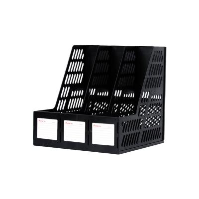 China Wholesale Plastic Office Desk Office Supplies Storage Rack Data Shelf Folder File Storage Rack for sale