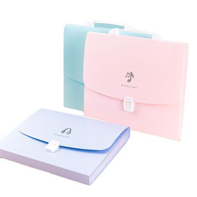 China Collect File Folder Cute Portable 13 Pockets Organ Bag Large Capacity File Storage Folder for sale