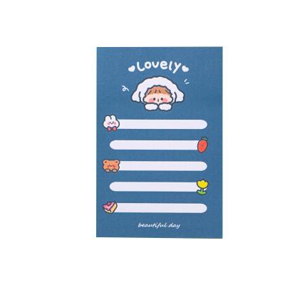 China N-Time Self-adhesive Sticker Pad Cute Animal Cute Animal Office Notes Sticky Notes INS Notepad Supplies for sale