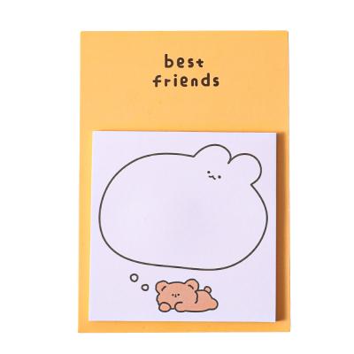 China Self Adhesive Cute Cartoon Backs Message Animal N-Time Paper Note Sticky Notes for sale