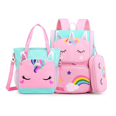 China New Design Waterproof Portable Cartoon Unicorn Backpack Children Latest Running School Bags For Boys/Girls for sale