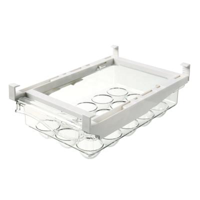 China Viable Egg Box Pullers Type Transparent Food and Fruit Hanger Household Preservation Organizer Fridge Storage Boxes and Bins for sale