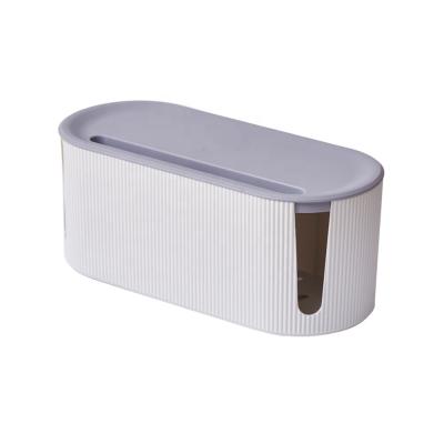 China Hides Power USB Viable Stylish Storage Organizer Rope Security Data Iphone Cable Management Packing Box for sale