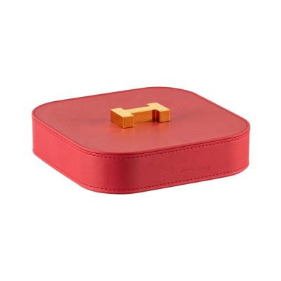 China Best Selling Sustainable Fruit Snack Fruit Multifunctional Storage Box Nordic Style Leather Home Candy Storage Boxes for sale