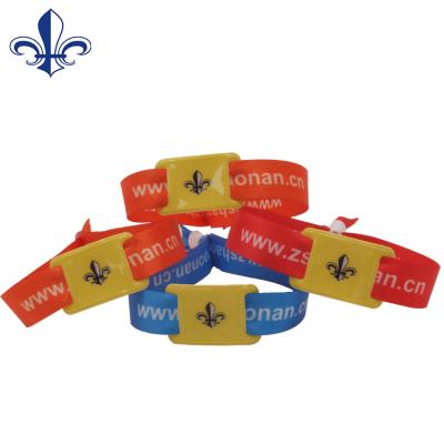 China Europe RFID Soft Plastic Wristbands Customized Printing Wristbands for sale