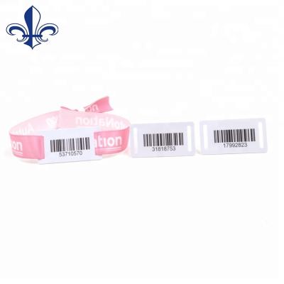 China / Waterproof NFC 13.56MHZ Festival Woven Wristbands Fabric RFID Wristbands Custom Waterproof for sale