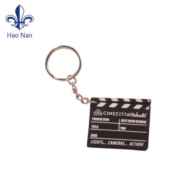 China Promotional Custom Colorful Soft Silicone Keychain 2D/3D Gifts PVC Rubber Key Chain With Logo for sale