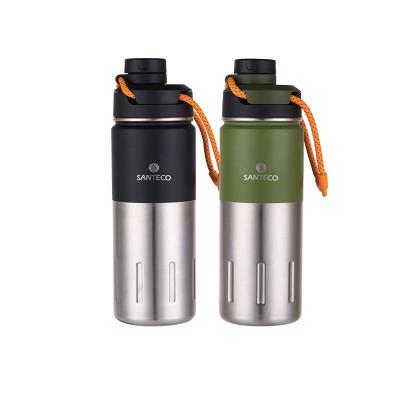 China Business Santeco New Design Insulated Double Wall 17OZ Stainless Steel Vacuum Bottle Sports Cup for sale