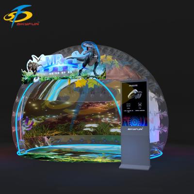 China Advanced Adventure Park 2021 New MR AR+VR Mixed Reality Holographic Jurassic Product For Kids Virtual Reality Simulator, Multiplayer Game for sale