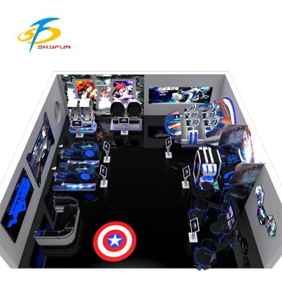 China New Technology Best Profit Small Business 9D VR Game Zone Shooting VR Game+ Virtual Reality Theme Park for sale