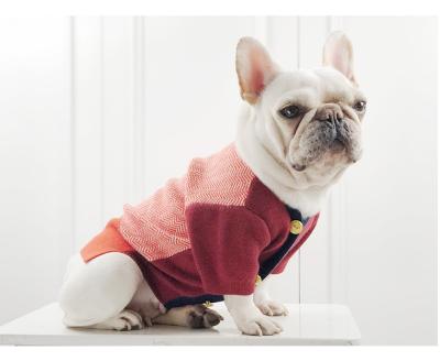 China Wholesale Sustainable Fashion Pet Clothing Luxury Hand Cable Knit Cat Frenchie Bulldog Puppy Clothes Sweater for sale