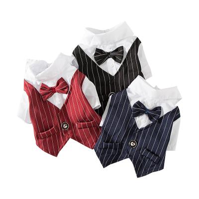 China Viable Factory Wholesale Pet Costume Cat Puppy Boy Dog Clothes Blank Shirt for sale