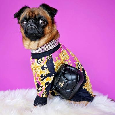 China Fashion Royal Exquisite Pattern Viable Quick-drying Retro Pet Cat Dog Sweatshirt Clothes for sale