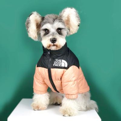 China Durable High Quality Warm Thick Waterproof Pet Clothing Clothes Dog Face Winter Dog Down Jacket for sale