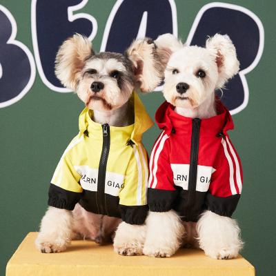 China New Sustainable Pet Clothing Autumn And Winter Clothes Cat Puppy Dog Sport Jacket Waterproof With Hood for sale