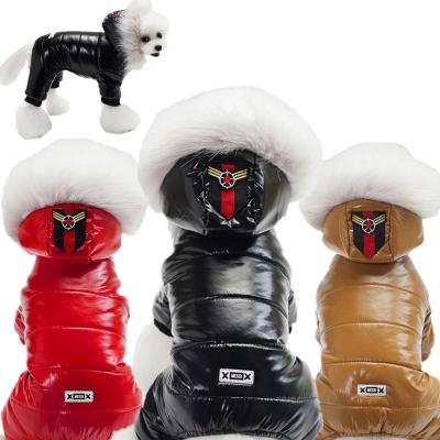 China Wholesale Sustainable Pure Fur Dog Winter Coat Waterproof Dog Coats Leather Dog Coat for sale