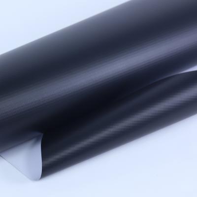 China Hot Glossy Outdoor Advertising Flex Banner Rolls Material Black Back Blockout Frontlit PVC Cable Laminated Banner for sale