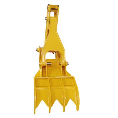 China energy & Mini Excavator Pulling Out Hydraulic Thumb , Full Retract Mechanical Thumb , Manual Thumb for sale