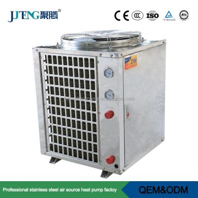 China 2017 new villa family EVI monoblock air to water heat pump with R407c R410A refrigerant heat pump for sale