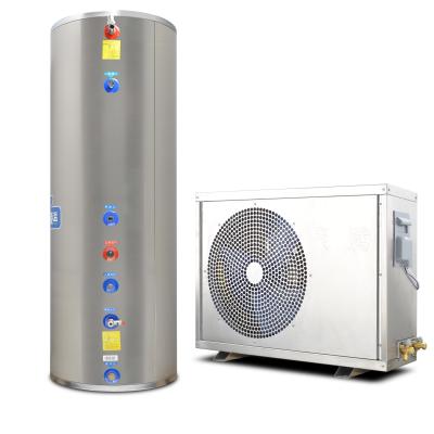 China Outdoor Family Hot Water Supply Split With 200L Water Tank Air To Water Heat Pump for sale