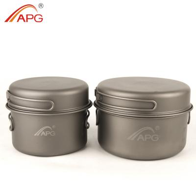 China APG Sustainable Camping Titanium Cookware for sale