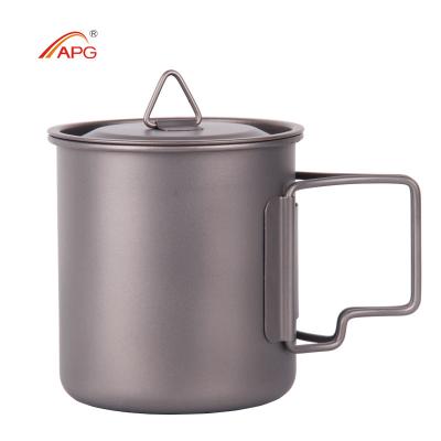 China APG Sustainable Ultralight Camping Titanium Travel Mug Coffee Tea Cup for sale