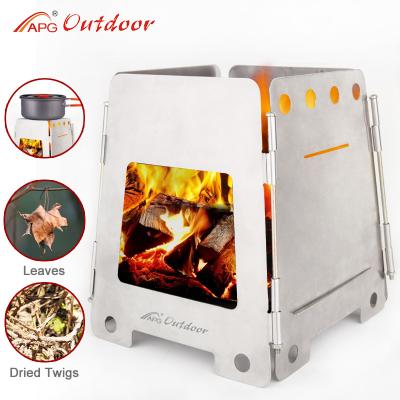 China APG Portable Outdoor Folding Wood Stove APG-WS06 for sale