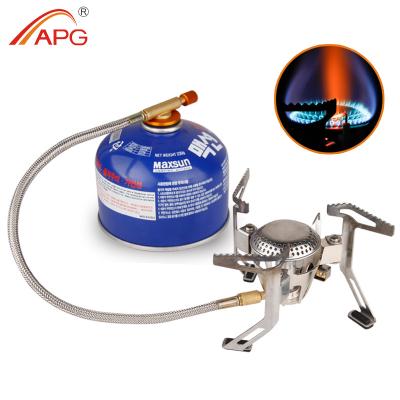 China Portable Camping Gas Stove Stainless Steel+Aluminum+Copper APG Big Burner for sale