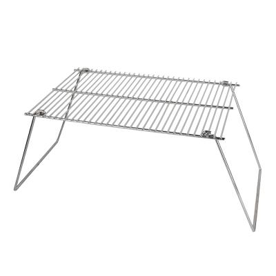 China Outdoor Camping Raising APG BBQ Grill Folding Grill Rack Moving Rack for sale