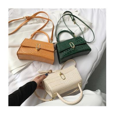 China 100% eco-friendly luxury women leather handbags crocodile pattern leather cross - body bags feminine handbag and purses ladies shoulder tote for armpits for sale