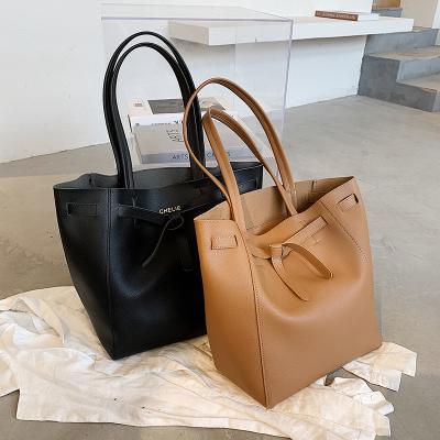 China Simple And Versatile Large Capacity Handbag Women's Solid Color One-shoulder Armpit Tote Fashion Autumn Korean Version for sale