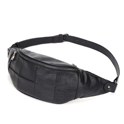 China Anti-theft Waist Bag for Men Practical Waterproof Fanny Pack Pu Leather Travel Cross - Body Chest Bag Male Hip Bum Bags Wholesale for sale