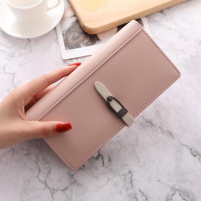 China Waterproof Times 2021 Long Wallet Women Fashion Card Holder Solid Lady Zipper Hasp Coin PU Leather Purse Female Day Clutch Bag for sale