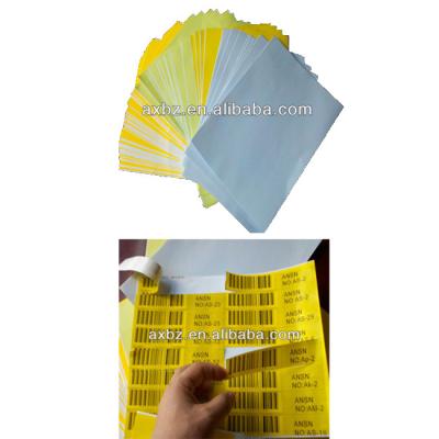 China A4 labels size label for sale