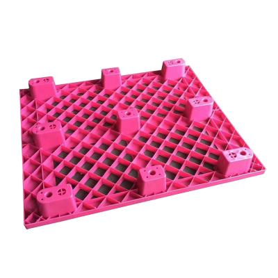 China 1200*1000*140 mm Single Faced Grid Surface Legs Stackable Cheap Plastic Pallets 9 Euro for sale