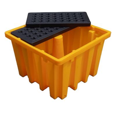 China Safe storage for oil or chemical liquid 1100 liter plastic ibc spill containment pallets for sale