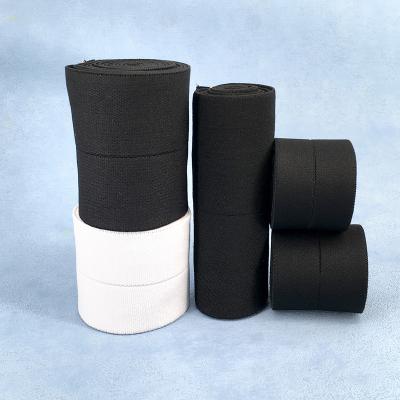 China Elastic Manufacturers Provide Double Sides Plush Tape Fold Over Elastic Bias Tape Binding Elastic Webbing For Down Jacket for sale