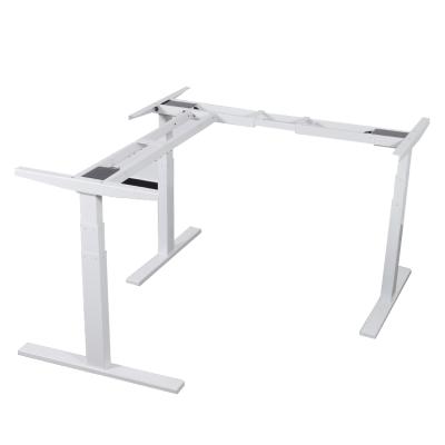 China (Size) Ergonomic Office Furniture Adjustable Standing Desk 3Legs Computer Sit Stand Electric Table for sale