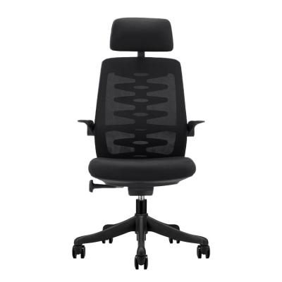 China (Height)Adjustable High Back Desk Chairs Ergonomic Office Executive Synthetic Leather Chair for sale