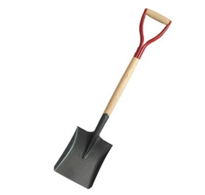 China Square Mouth Shovel Factory Stainless Steel Hand Mouth Square Shovel Wholesale Disposable Wooden Handel Long Handle for sale