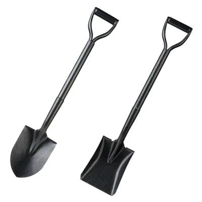 China Disposable High Quality Garden Tool Shovel Closed Handle Fiberglass Head Carbon Steel Round Point Shovel for sale